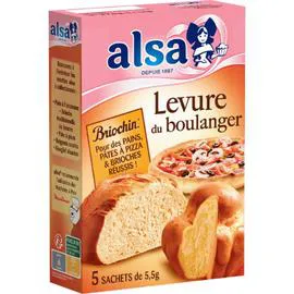 ALSA Levure de boulanger pains et brioches 27,5g