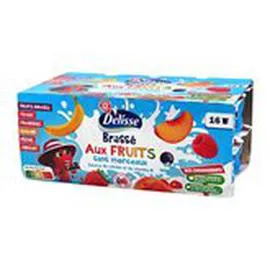 MARQUE REPÈRE, DÉLISSE Yaourts Pulpe de fruits Panaché de fruits 16x100g