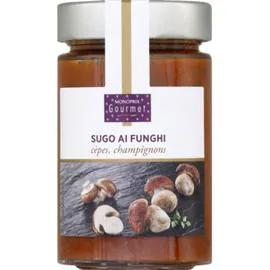 MONOPRIX GOURMET Sugo Ai Funghi cèpes, champignons 180g