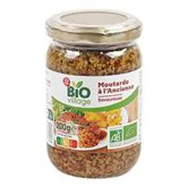 MARQUE REPÈRE, BIO VILLAGE Moutarde A l'ancienne bio 200g