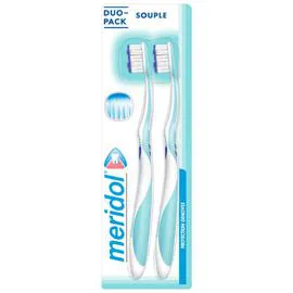 MERIDOL Brosses à dents souple x2