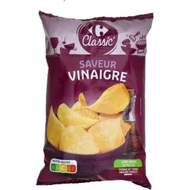 CARREFOUR CLASSIC' Chips saveur vinaigre 135g