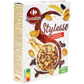 CARREFOUR SENSATION Céréales 3 céréales chocolat noir 300g