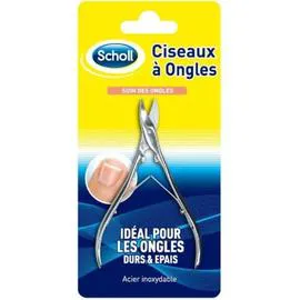 SCHOLL Ciseaux à ongles, ongles durs & épais, ergonomiques & résistants l'unité