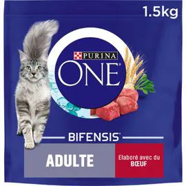 PURINA, ONE Croquettes pour chat adulte/boeuf 1,5kg
