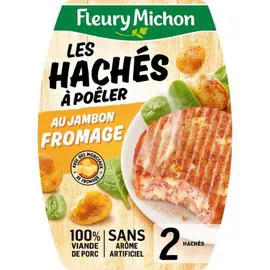 FLEURY MICHON Haché de jambon à l’emmental fondu 2x90g