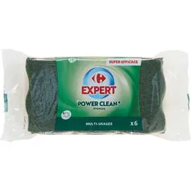 CARREFOUR EXPERT Eponge à récurer multi-usages x6