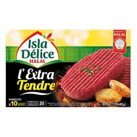 ISLA DÉLICE Steak haché halal l'Extra Tendre 800g