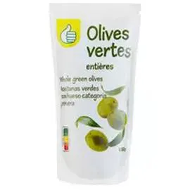 AUCHAN, POUCE Olives vertes entières 650g