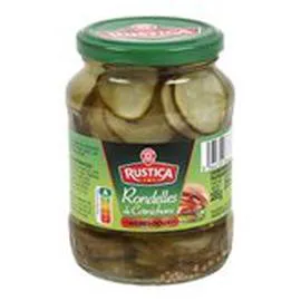  Rondelles de cornichons Rustica aigres doux 185g