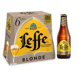LEFFE Bière blonde 6x25cl