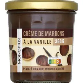 MONOPRIX Crème de marrons à la vanille 360g