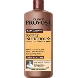 FRANCK PROVOST Shampoing Cheveux Très Secs Et Epais, Karité & Huile De Macadamia 500ml