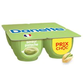 DANONE, DANETTE Crème dessert pistache 4x125g