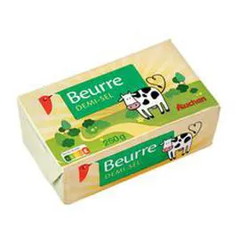 AUCHAN Beurre demi-sel 250g