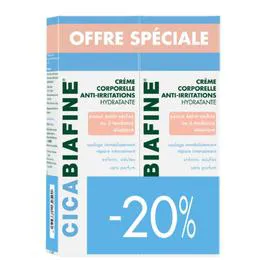 CICABIAFINE Crème duo corporelle anti-irritations hydratante 200ml