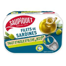 SAUPIQUET Filet de sardine trait d'huile d'olive 70g