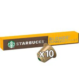 STARBUCKS Café capsules Compatible Nespresso Blonde Espresso Roast Intensité 6 By Nespresso 53g