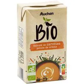 AUCHAN BIO Velouté de carottes et pointe de crème 1l
