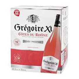 MARQUE REPÈRE, GRÉGOIRE XI AOC Côtes du Rhône vin rosé 3l