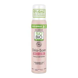 LÉA NATURE, SO'BIO ÉTIC Déodorant Spray Soin 24h Anti-Traces à l'Amande Bio 100ml