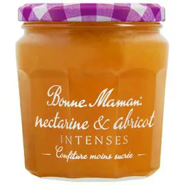 BONNE MAMAN Confiture nectarine et abricot intense 335g