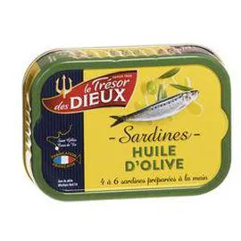 LE TRÉSOR DES DIEUX Sardines Huile d'olive 115g
