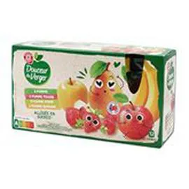 MARQUE REPÈRE, DOUCEUR DU VERGER Compote allégée Douceur Verger Assortiment 12x90g