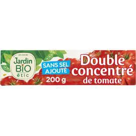 LÉA NATURE, JARDIN BIO ÉTIC Double concentré de tomate sans sel ajouté Bio 200g
