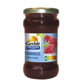 GERBLÉ Confiture framboise s/sucres ajoutés 320g