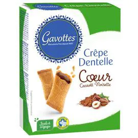 GAVOTTES Gavottes Crèpe dentelle cœur chocolat 90g