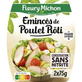 FLEURY MICHON Émincés de poulet rôti conservation sans nitrite 2x75g