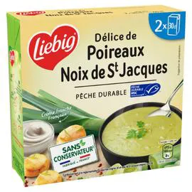 LIEBIG Soupe poireaux noix de st Jacques 2x30cl