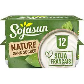 SOJASUN Dessert végétal au soja Nature 12x100g
