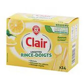 MARQUE REPÈRE, CLAIR Lingettes rince doigt x24 x24 