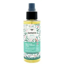 SANAKA BIO Huile visage et cheveux CBD & Chanvre certifié bio cosmos 100ml