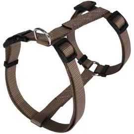 ANIMALIS Harnais Basic T1 15mm et 43/65cm pour Chien Taupe 70g