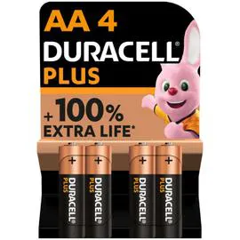 DURACELL Pile Alcaline AA/LR6 1,5V MN1500 Plus x4