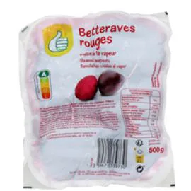 AUCHAN, POUCE Betteraves rouges entières cuites 500g