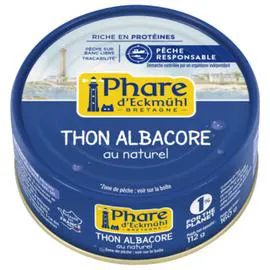 DIVERS SALEJ Phare d'Eckmül Thon Albacore au Naturel 112g
