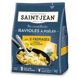 SAINT-JEAN Ravioles à poêler 3 fromages 310g