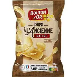 BOUTON D'OR Chips à l'Ancienne nature 300g