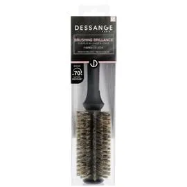 DESSANGE Brosse Capillaire Brushing Brillance Cheveux Mi-Longs à Longs Fibres de Soie l'unité