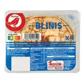 AUCHAN Blinis moelleux 200g