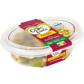 CROC'FRAIS Olives vertes de Grèce farcies aux amandes 200g