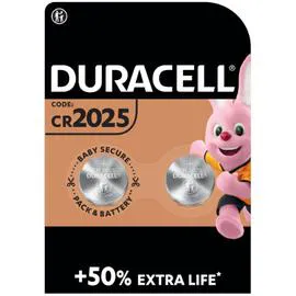 DURACELL Pile Bouton lithium CR2025 3V x2