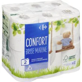 CARREFOUR Papier toilette Confort brise marine x12