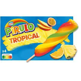 PIRULO Glace aux fruits tropical - x4 284g
