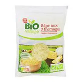 MARQUE REPÈRE, BIO VILLAGE Rapé 3 fromages Bio 200g
