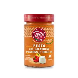 POLLI Sauce pesto Alla Calabrese Poivrons Et Ricotta 190g